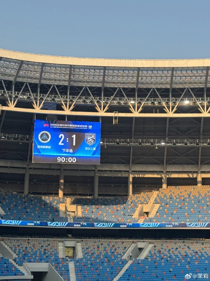 熱身賽：深圳新鵬城在常規時(shí)間2-1勝武漢三鎮，在加時(shí)賽2-2戰平