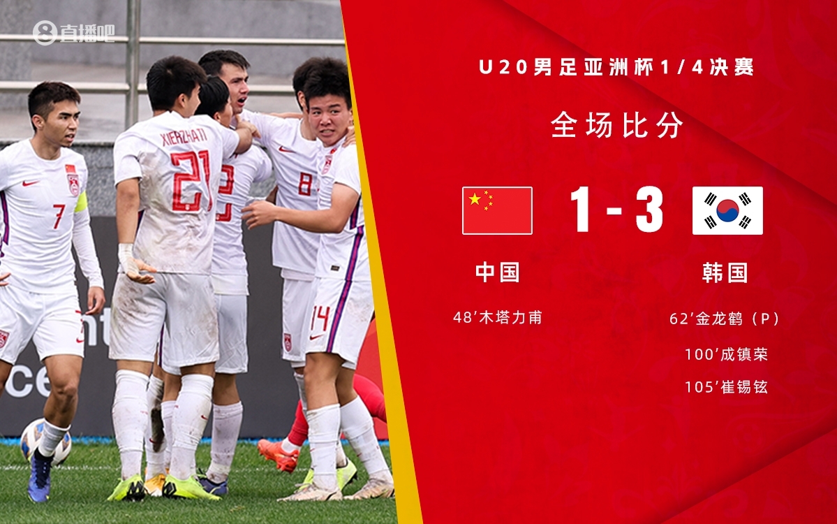 復仇！U22國足絕殺復仇韓國，2年前U20亞洲杯加時(shí)憾負無(wú)緣世青賽